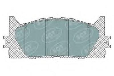 Комплект тормозных колодок, дисковый тормоз SCT Germany купить