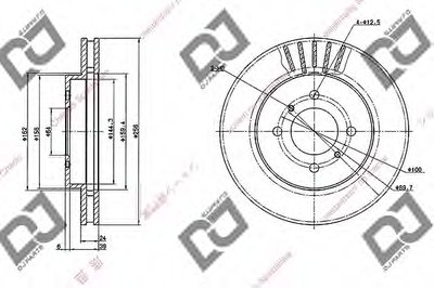 Тормозной диск DJ PARTS купить