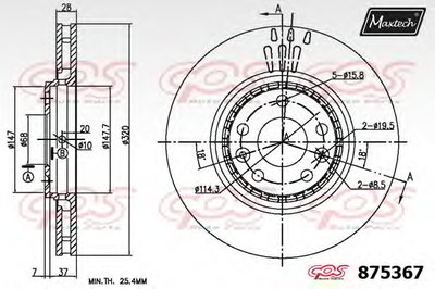 Тормозной диск R+ (Regular Plus) MAXTECH купить