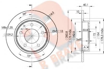 Тормозной диск R BRAKE купить