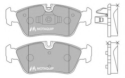 Комплект тормозных колодок, дисковый тормоз MOTAQUIP купить