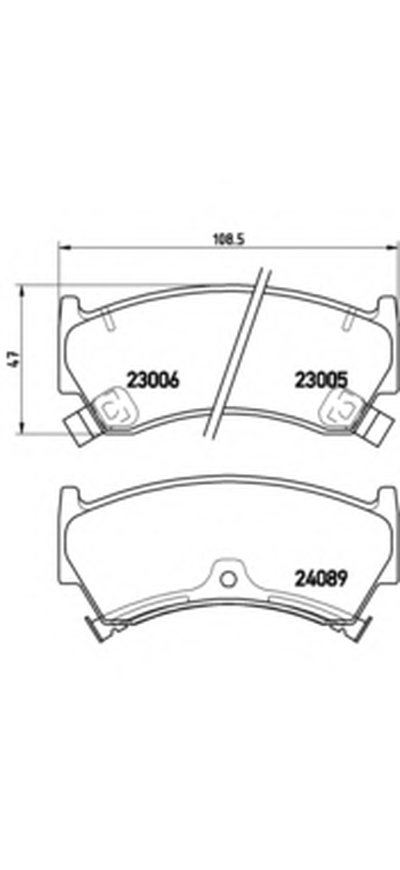 Комплект тормозных колодок, дисковый тормоз BREMBO купить