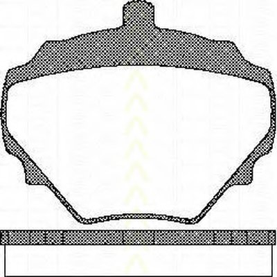 Комплект тормозных колодок, дисковый тормоз TRISCAN купить