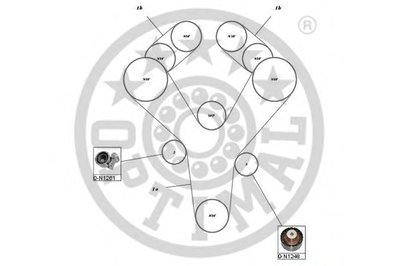 Комплект ремня ГРМ OPTIMAL купить