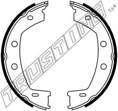 Комплект тормозных колодок, стояночная тормозная система TRUSTING купить