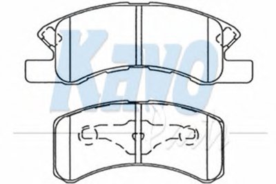 Комплект тормозных колодок, дисковый тормоз MK KASHIYAMA KAVO PARTS купить