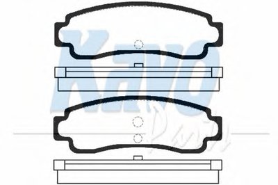 Комплект тормозных колодок, дисковый тормоз MK KASHIYAMA KAVO PARTS купить