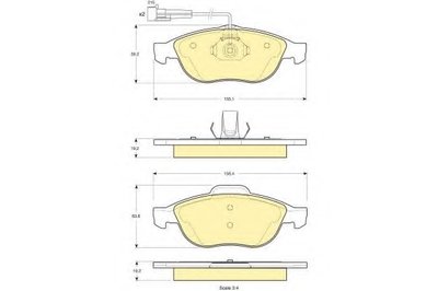 Комплект тормозных колодок, дисковый тормоз GIRLING купить