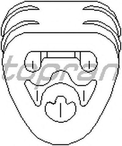 Кронштейн, глушитель TOPRAN купить