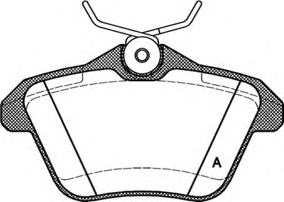 Комплект тормозных колодок, дисковый тормоз ADVANCE OPEN PARTS купить