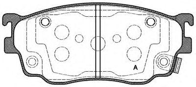 Комплект тормозных колодок, дисковый тормоз ADVANCE OPEN PARTS купить