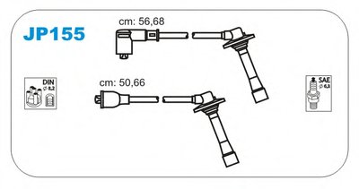 Комплект проводов зажигания JANMOR купить