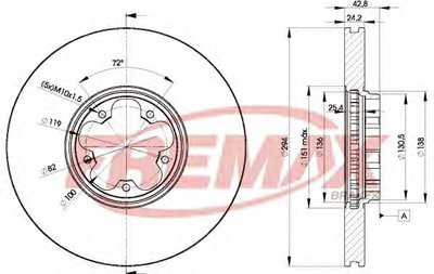 Тормозной диск Premium Carbon + FREMAX купить