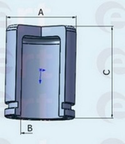 Поршень, корпус скобы тормоза ERT купить