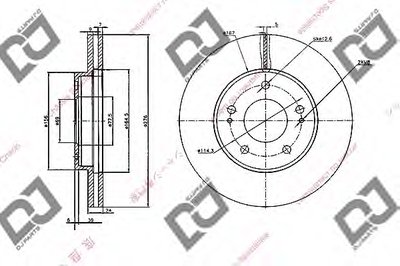 Тормозной диск DJ PARTS купить