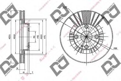 Тормозной диск DJ PARTS купить