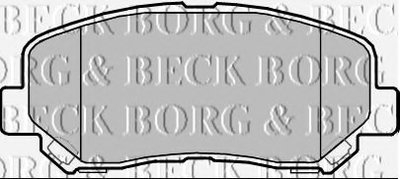 Комплект тормозных колодок, дисковый тормоз BORG & BECK купить