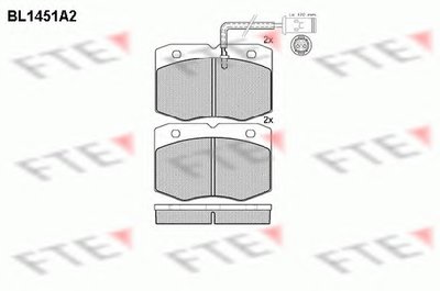 Комплект тормозных колодок, дисковый тормоз FTE купить