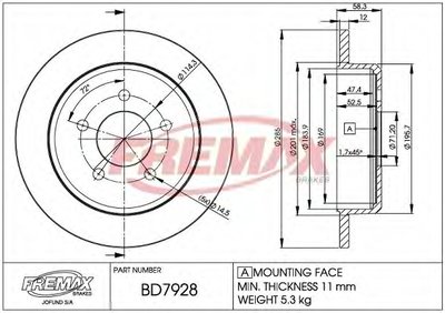 Тормозной диск Premium Black Carbon + FREMAX купить