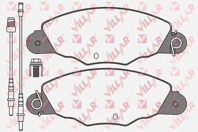 Комплект тормозных колодок, дисковый тормоз VILLAR купить