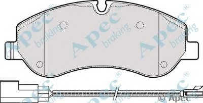 Комплект тормозных колодок, дисковый тормоз APEC braking купить