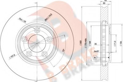 Тормозной диск R BRAKE купить