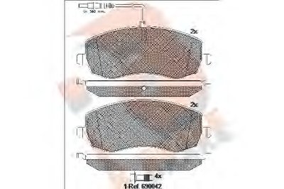 Комплект тормозных колодок, дисковый тормоз R BRAKE купить