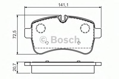 Комплект тормозных колодок, дисковый тормоз BOSCH купить