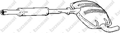 Средний глушитель выхлопных газов BOSAL купить