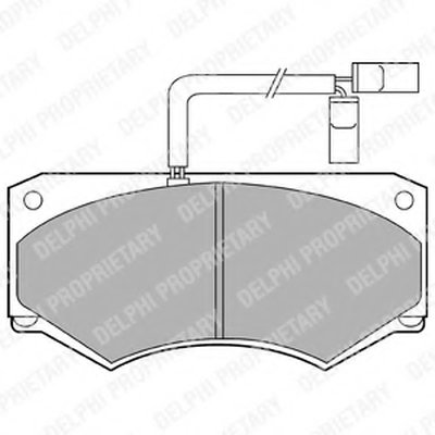 Комплект тормозных колодок, дисковый тормоз DELPHI купить