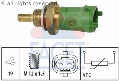 Датчик, температура топлива FACET купить