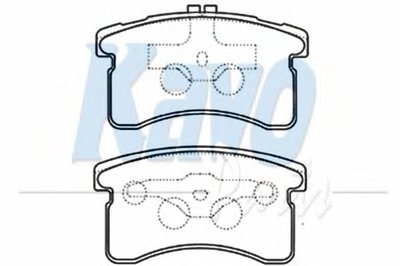 Комплект тормозных колодок, дисковый тормоз MK KASHIYAMA KAVO PARTS купить