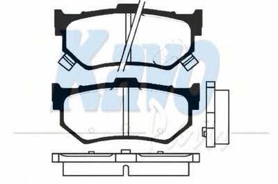 Комплект тормозных колодок, дисковый тормоз MK KASHIYAMA KAVO PARTS купить