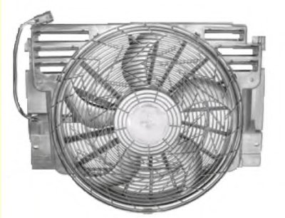 Вентилятор радиатора BMW X5 3.0d 01- (с диффузором)