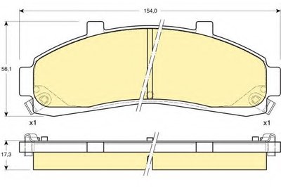 Комплект тормозных колодок, дисковый тормоз GIRLING купить