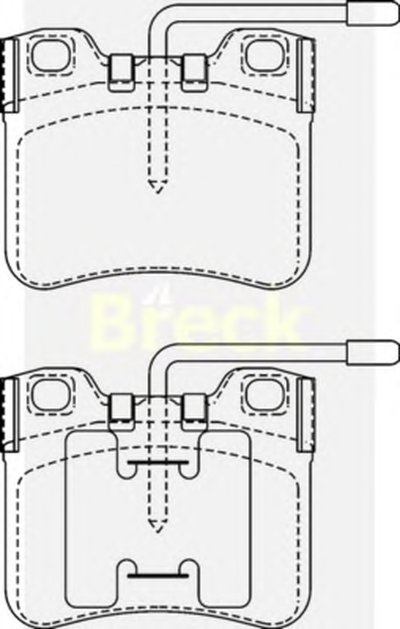 Комплект тормозных колодок, дисковый тормоз BRECK купить