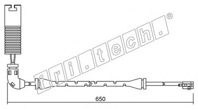 Сигнализатор, износ тормозных колодок fri.tech. купить