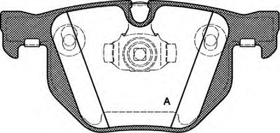 Комплект тормозных колодок, дисковый тормоз ADVANCE OPEN PARTS купить