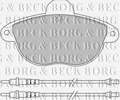 Комплект тормозных колодок, дисковый тормоз BORG & BECK купить