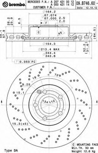 Тормозной диск COATED DISC LINE AP купить