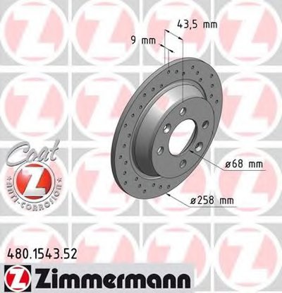 Тормозной диск SPORT BRAKE DISC COAT Z ZIMMERMANN купить