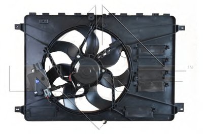 Вентилятор радиатора Ford Mondeo 2.0/2.2TDCi 07-15 (с диффузором)
