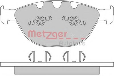 Комплект тормозных колодок, дисковый тормоз METZGER купить