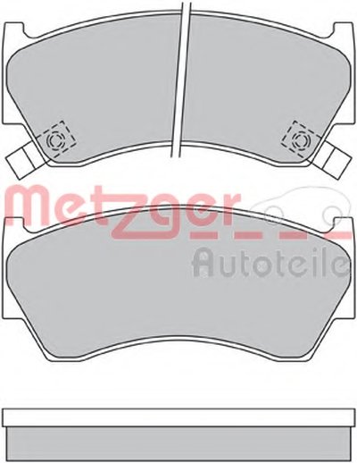Комплект тормозных колодок, дисковый тормоз METZGER купить