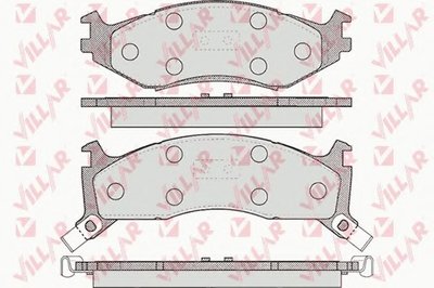 Комплект тормозных колодок, дисковый тормоз VILLAR купить