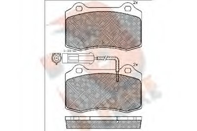 Комплект тормозных колодок, дисковый тормоз R BRAKE купить