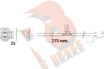 Сигнализатор, износ тормозных колодок R BRAKE купить