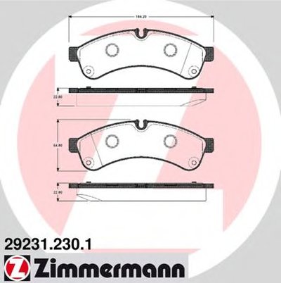 Комплект тормозных колодок, дисковый тормоз ZIMMERMANN купить