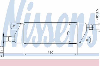 масляный радиатор, двигательное масло NISSENS купить