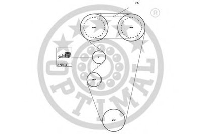 Комплект ремня ГРМ OPTIMAL купить